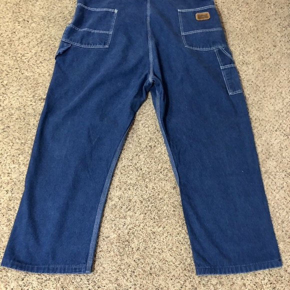 Vintage Big Smith Overalls Mens 50 x 27.5” Used Hemmed Good Quality - Picture 14 of 16